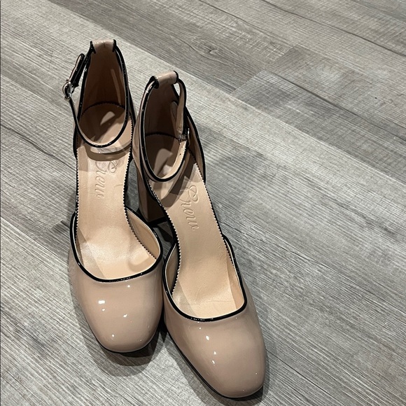 J. Crew Nude Patent Leather Heels - Picture 1 of 8